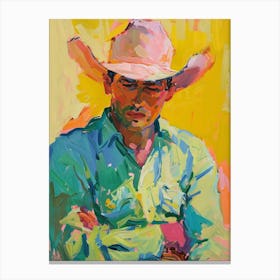 Painting Of A Cowboy 4 Canvas Print