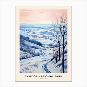 Exmoor National Park England 4 Poster Canvas Print