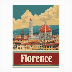 Aihrgdesign A Vintage Travel Poster Of Florence Featuring The 6621d5d4 Cba7 41f8 8d00 1cfa4cffa7ab 2 Canvas Print