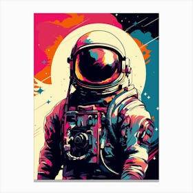 Astronaut In Space 3 Canvas Print