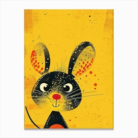 Yellow Mouse 2 Canvas Print