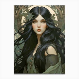 Art Nouveau Girl 12 30x40in 9000x12000px 18 Canvas Print