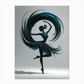 Dancer With Feathers Canvas Print