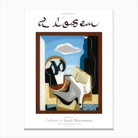 Composition A L'Oiseau, Louis Marcoussis Exhibition Poster Canvas Print