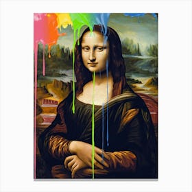 A Portrait Of The Mona Lisa With A Unique Twist Canvas Print