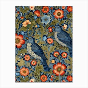 William Morris Birds Canvas Print