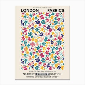 Poster Orchid Orbit London Fabrics Floral Pattern 5 Canvas Print