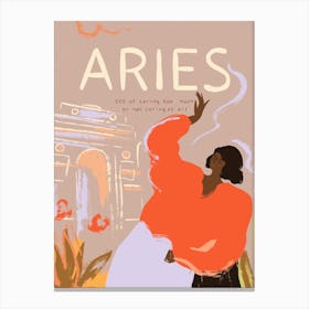 Aries Zodiac Sign Canvas Print