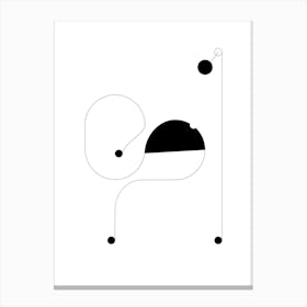 Minimalist snail poster Canvas Print