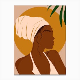 Headwrap Girl Canvas Print