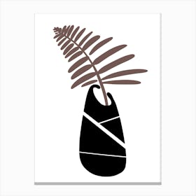 Minimal Leaf Canvas Print