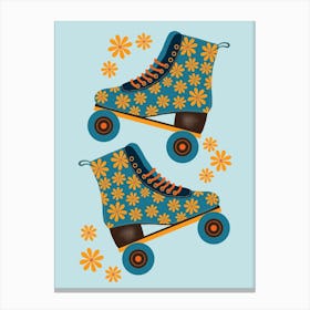 Retro Roller Skates 1 Canvas Print