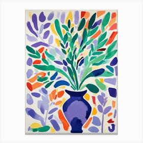 Lilac abstract Vase Of Flowers Toile