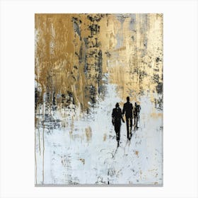 Walk In The Snow Canvas Print