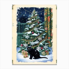 William Morris Christmas Tree 49 Canvas Print