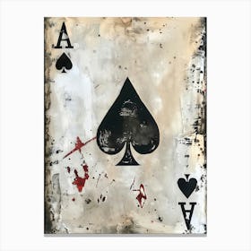 Ace Of Spades Canvas Print