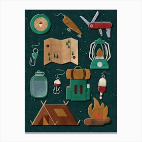 Camping Canvas Print