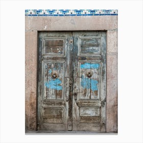 Old Door In Yazd Canvas Print