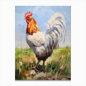 Bird Painting Rooster 1 Canvas Print