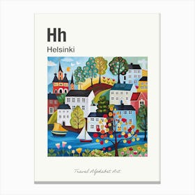 Kids Travel Alphabet  Helsinki 1 Canvas Print