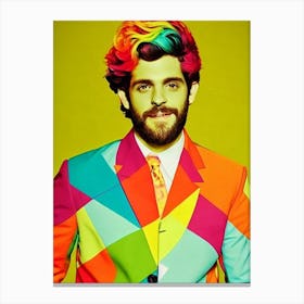 Thomas Rhett Colourful Pop Art Canvas Print