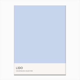 Lido Colour Block Poster Canvas Print