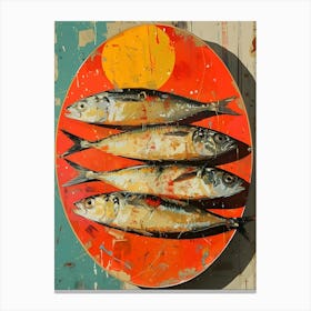 Three Sardines Canvas Print