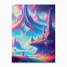 Psychedelic City Canvas Print