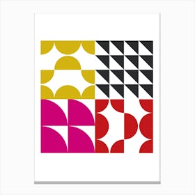 Geometric Shapes minimalism art Canvas Print
