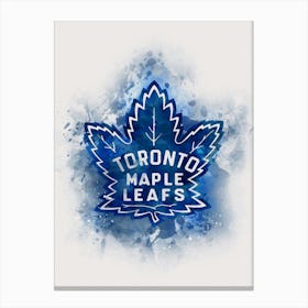 Toronto Maple Leafs Watercolor Canvas Print