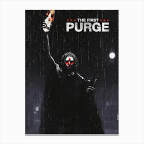 The First Purge Action Horror Sci Fi Canvas Print