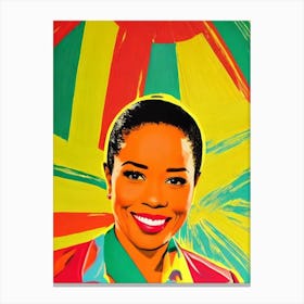 Regina King Colourful Pop Movies Art Movies Canvas Print