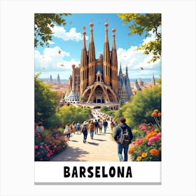 Barcelona Canvas Print