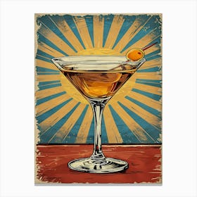 Vintage Martini Canvas Print