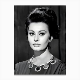 The Italian Actress Sophia Loren Canvas Print