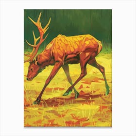 Deer Illustration 10 Canvas Print