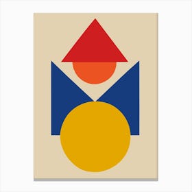 geometric bauhaus Canvas Print