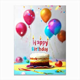 Happy Birthday 3 Canvas Print