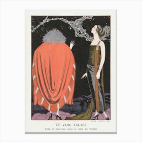 La Voie Lactée Robe Et Manteau Pour Le Soir, De Worth (1921), George Barbier Canvas Print