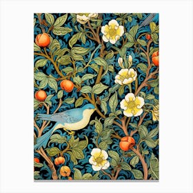 Apricots And Birds Canvas Print