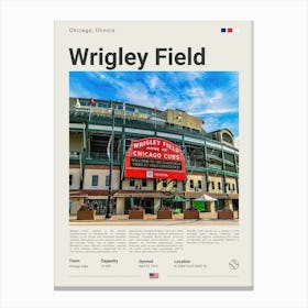 Baseball - Chicaco Cubs - Wrigley Field Canvas Print