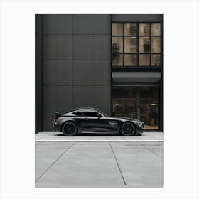 Mercedes AMG GT Black Sports Car Canvas Print