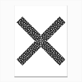X Dots Canvas Print