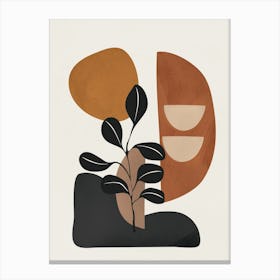 Modern Minimal Abstract Art Shapes 4 Canvas Print