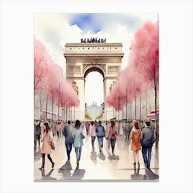 Arc De Triomphe Paris 1 Canvas Print