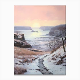 Dreamy Winter Painting Pembrokeshire Coast National Park United States 2 Canvas Print