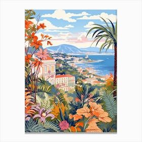 Jardin Exotique De Monaco Illustration 1 Canvas Print