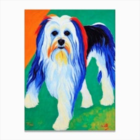Tibetan Terrier Fauvist Style dog Canvas Print
