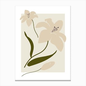 White Lily Canvas Print