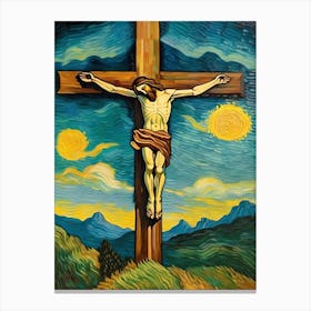 Christ On The Cross Canvas Print